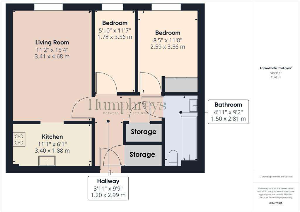 2 bedroom flat for sale - floorplan