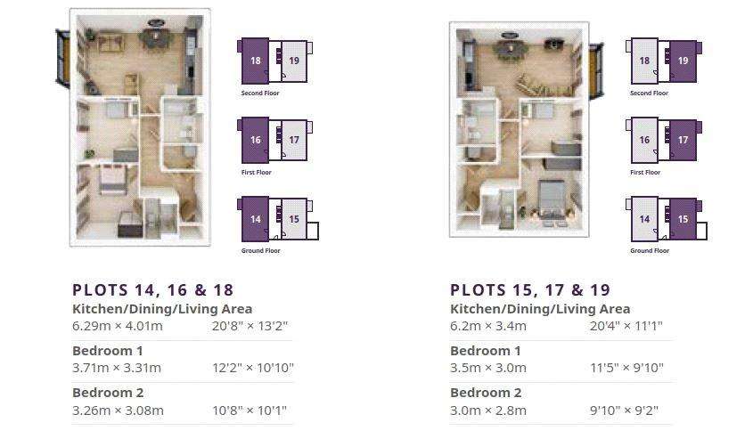 2 bedroom flat for sale - floorplan