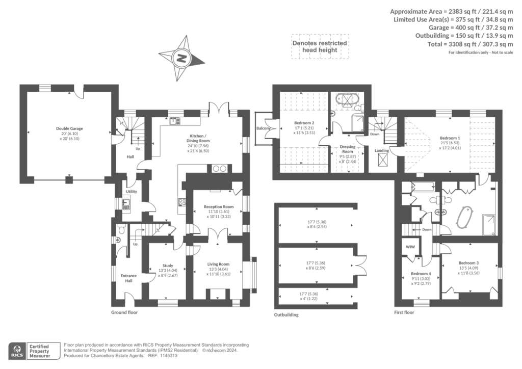 4 bedroom detached house for sale - floorplan