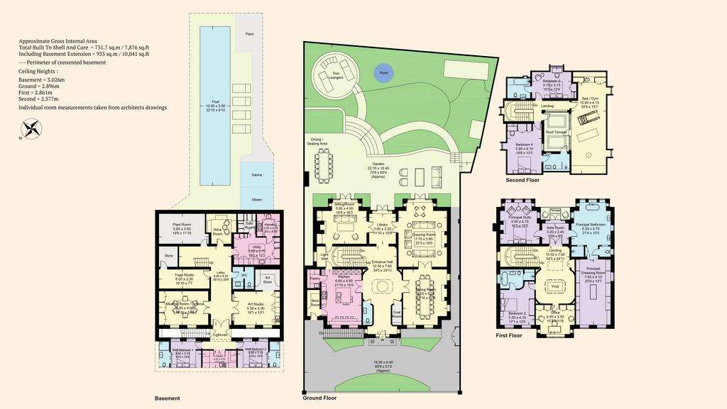 6 bedroom detached house for sale - floorplan