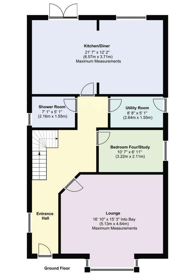 4 bedroom detached house for sale - floorplan