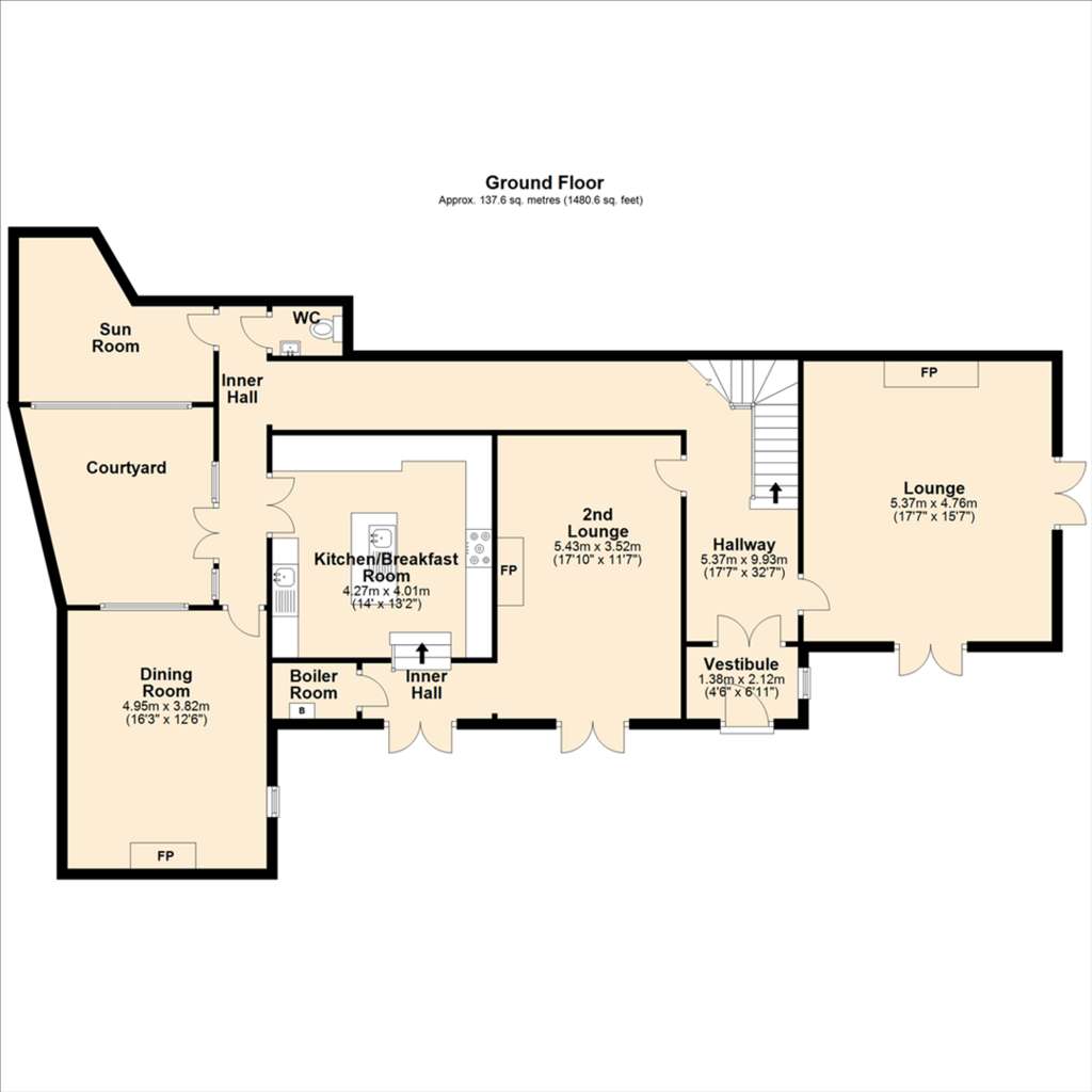 7 bedroom semi-detached house for sale - floorplan