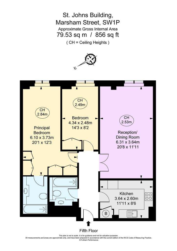 2 bedroom flat to rent - floorplan