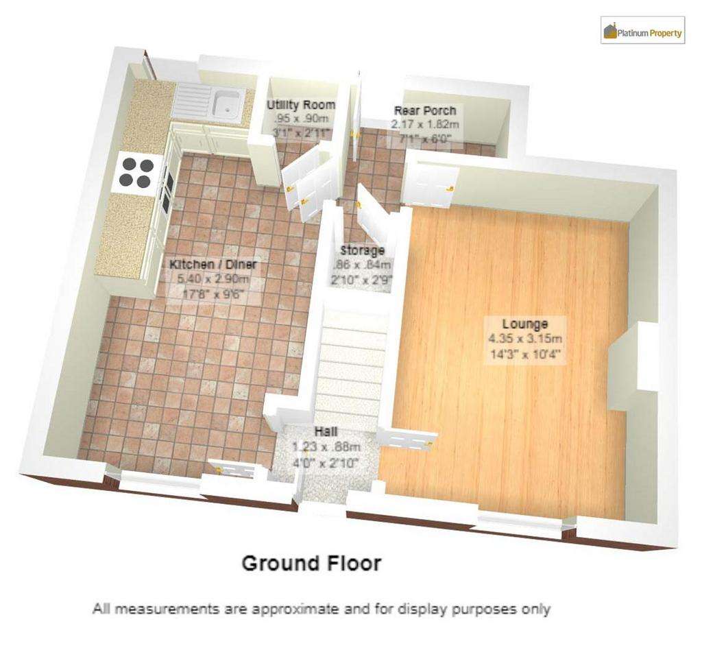 2 bedroom town house for sale - floorplan