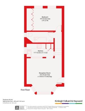 1 bedroom flat to rent - floorplan