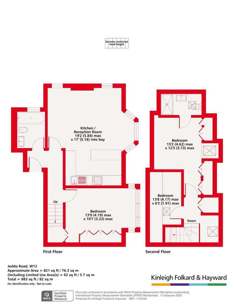 3 bedroom flat for sale - floorplan