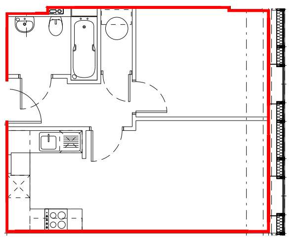 1 bedroom flat for sale - floorplan