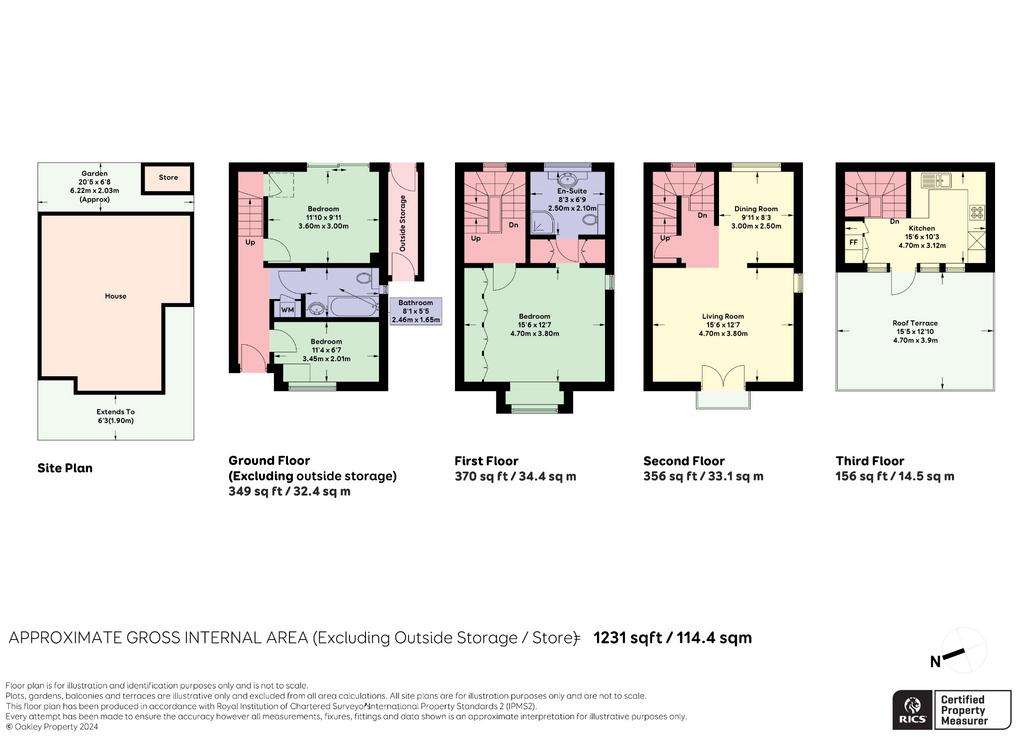 3 bedroom semi-detached house for sale - floorplan