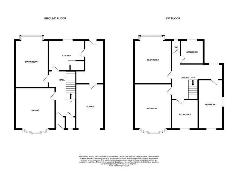 4 bedroom semi-detached house for sale - floorplan