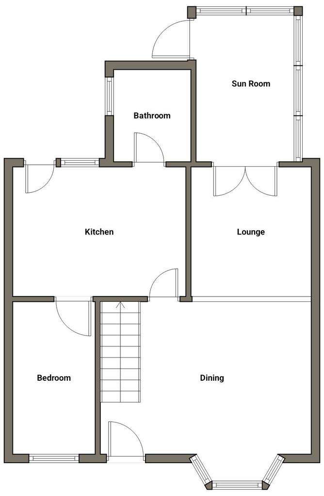 3 bedroom semi-detached house for sale - floorplan