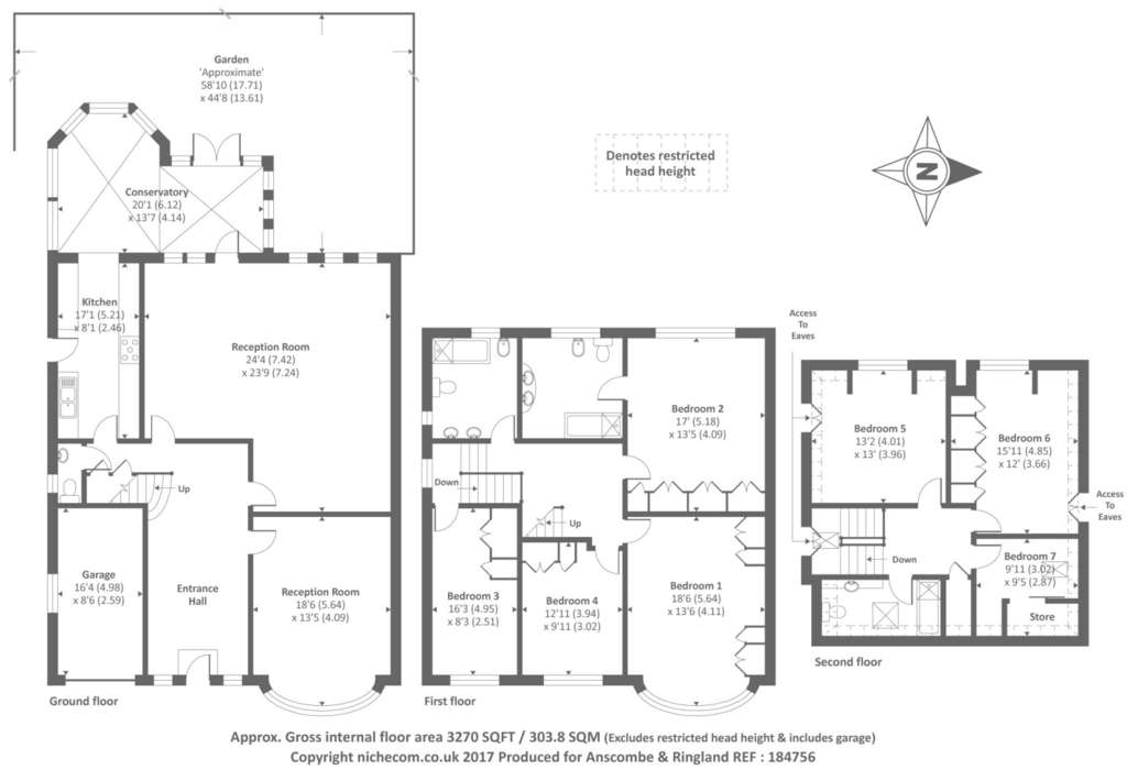 7 bedroom detached house for sale - floorplan