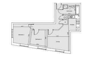 2 bedroom flat for sale - floorplan