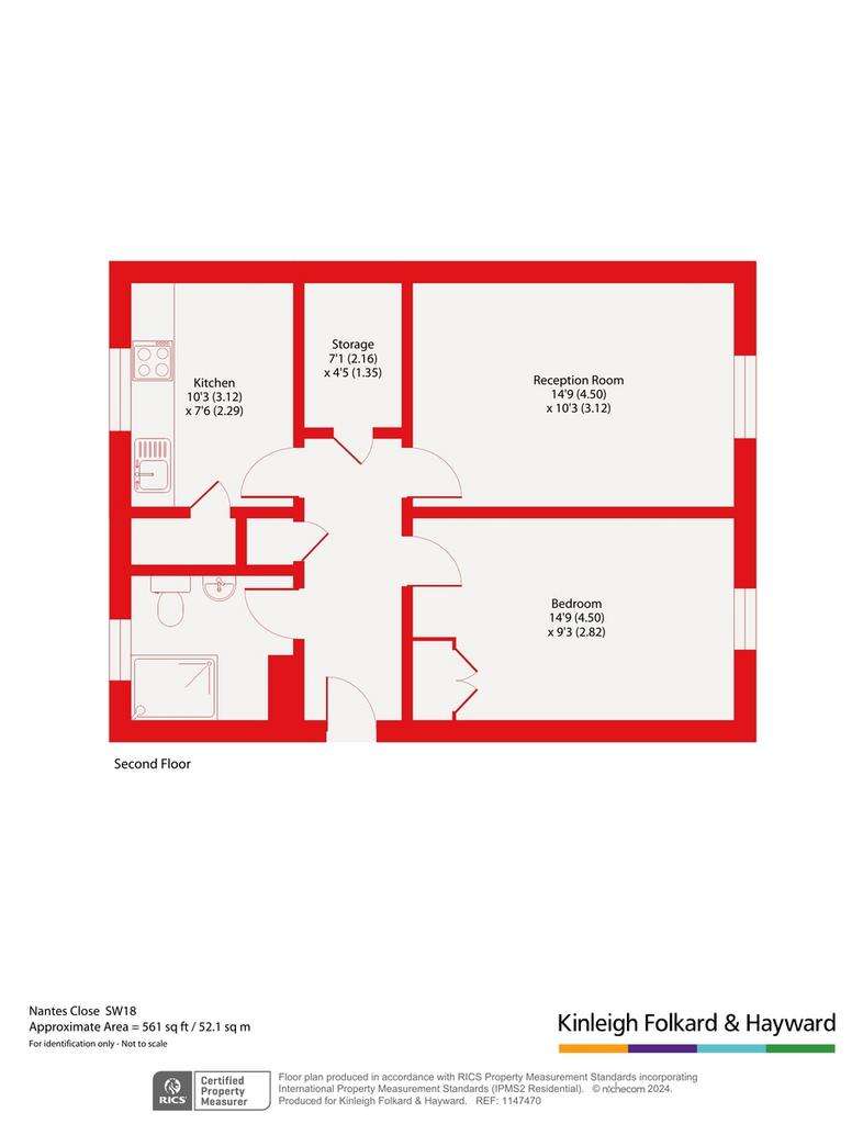 1 bedroom flat for sale - floorplan