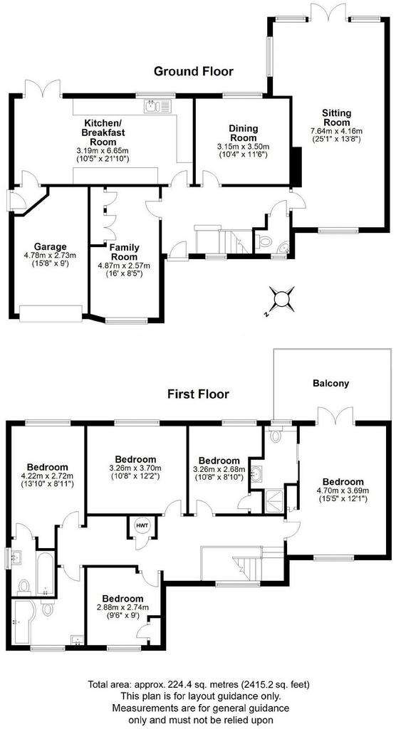 5 bedroom detached house for sale - floorplan