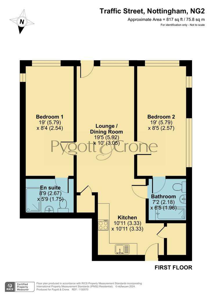 2 bedroom flat for sale - floorplan