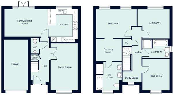 3 bedroom detached house for sale - floorplan