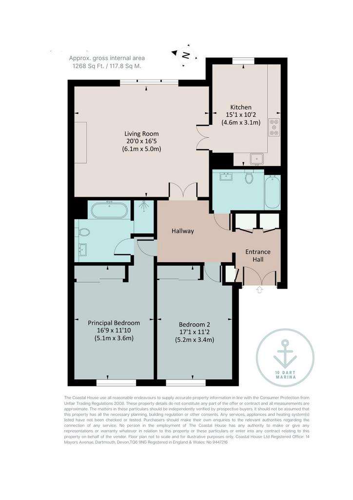 2 bedroom flat for sale - floorplan