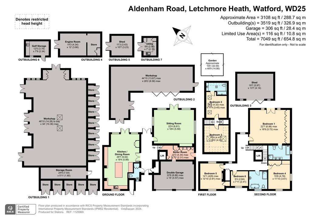 10 bedroom detached house for sale - floorplan