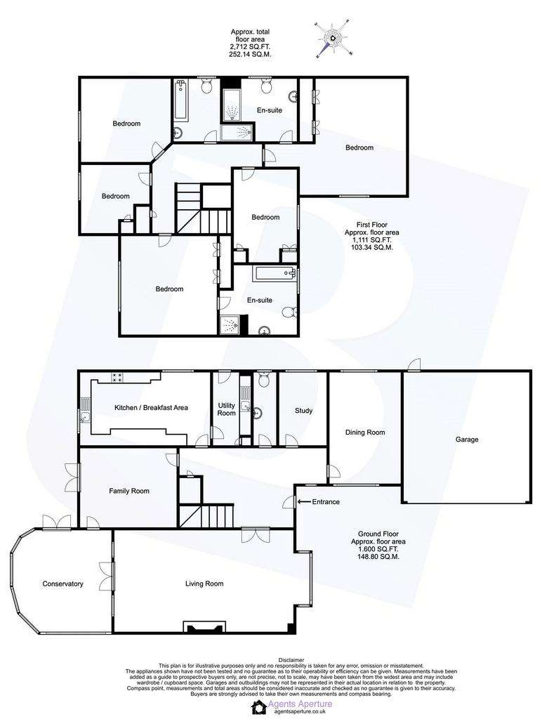 5 bedroom detached house for sale - floorplan