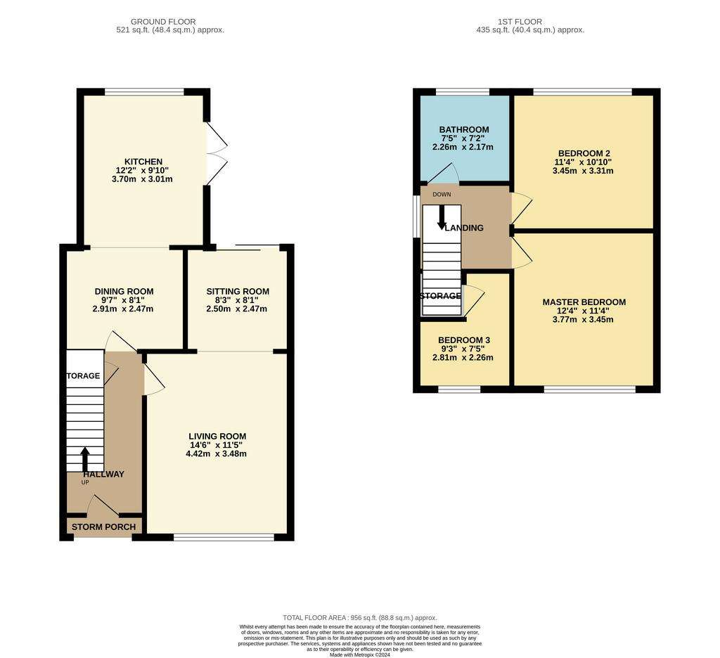 3 bedroom detached house for sale - floorplan