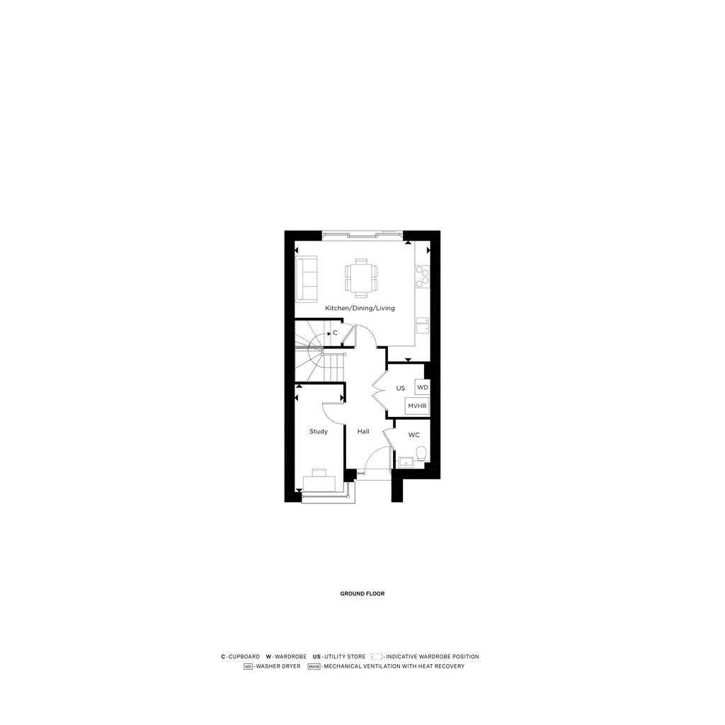 3 bedroom detached house for sale - floorplan