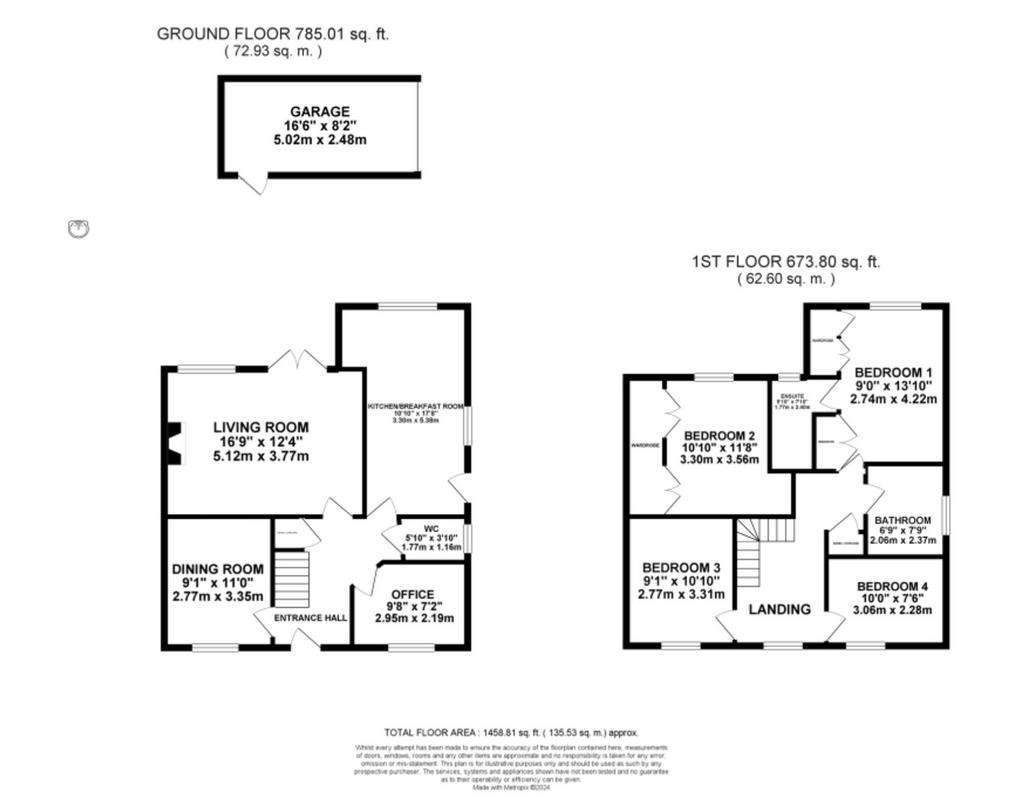 4 bedroom detached house for sale - floorplan