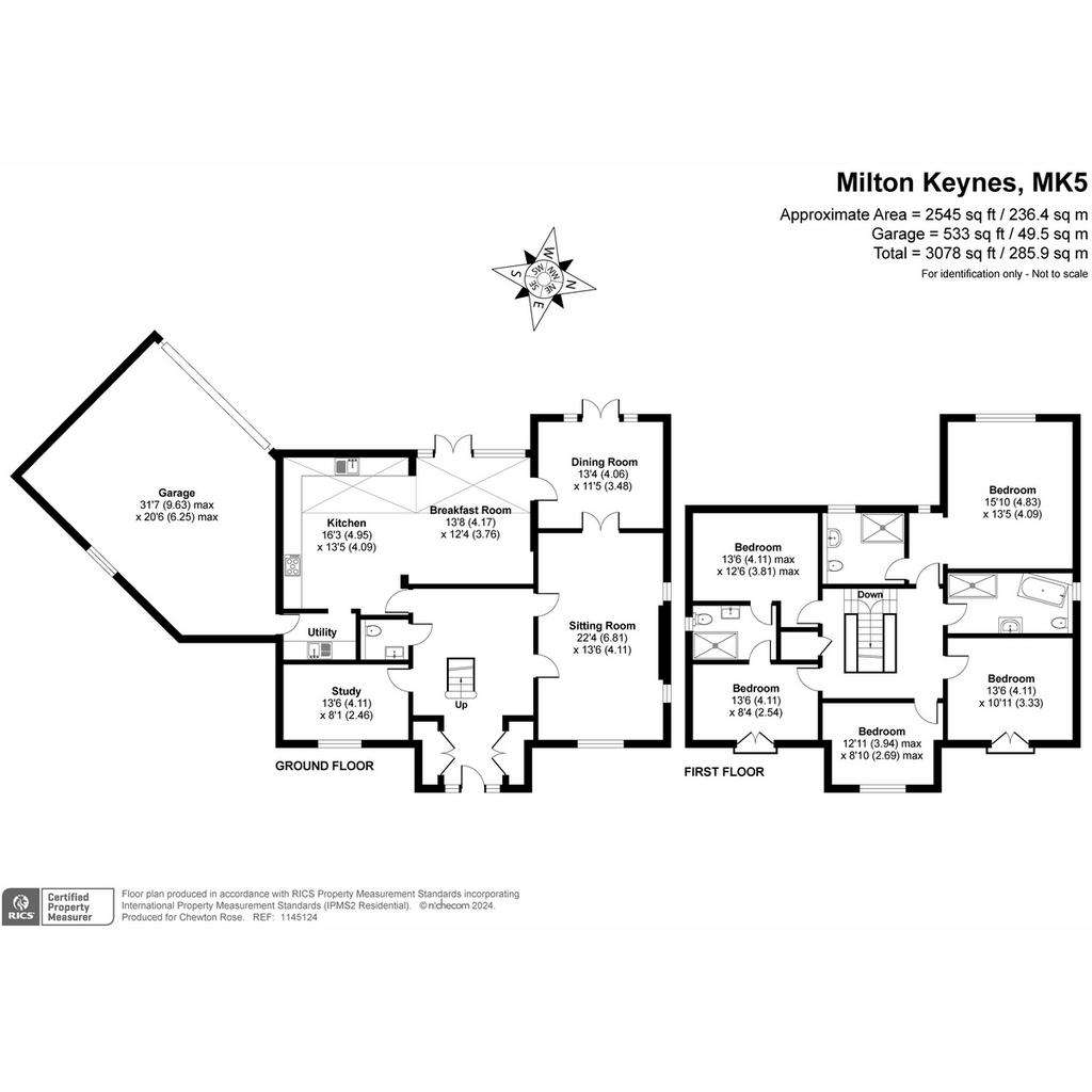 5 bedroom detached house for sale - floorplan