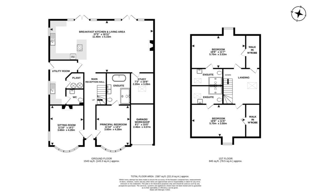 4 bedroom chalet for sale - floorplan