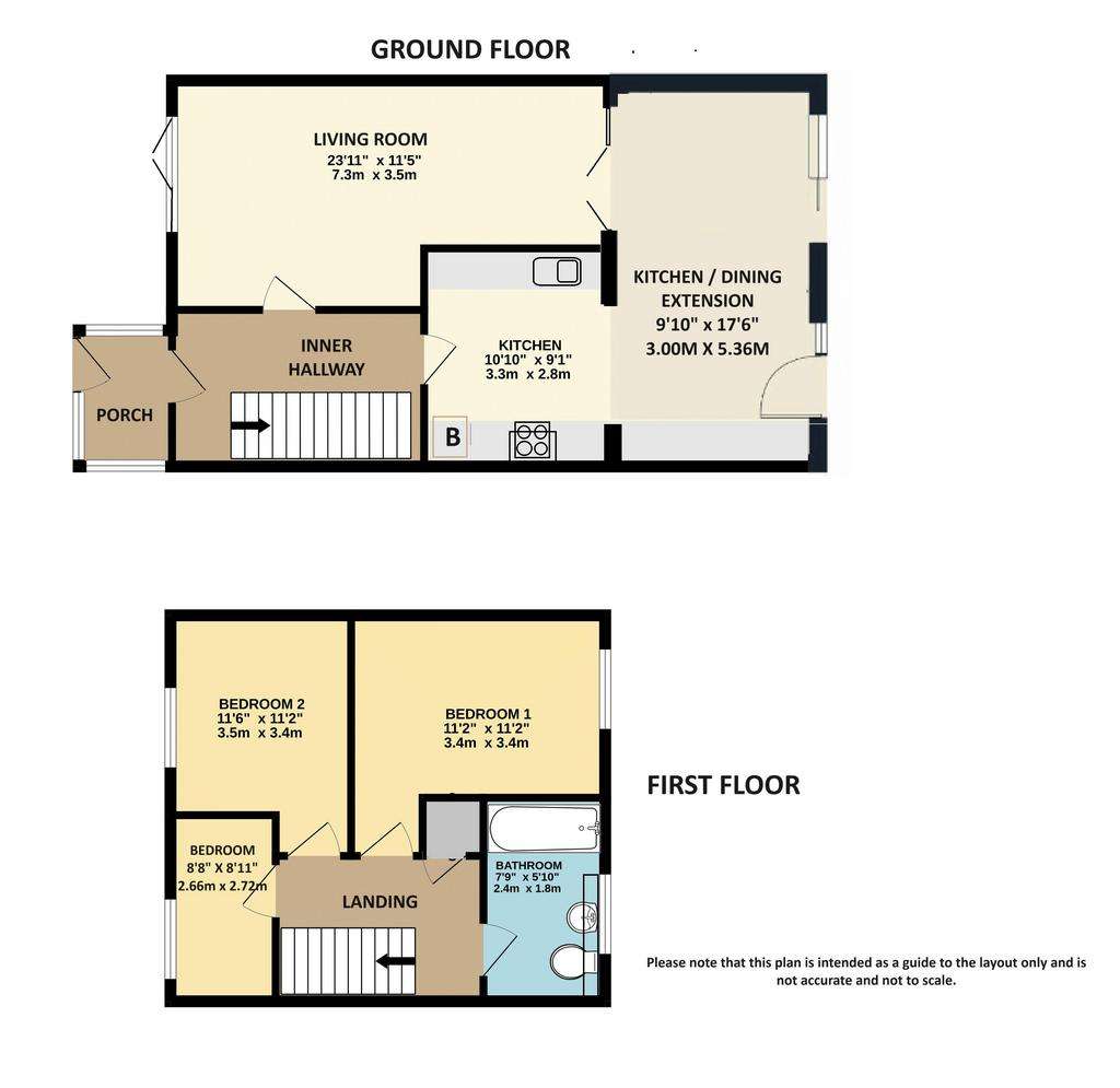 3 bedroom semi-detached house for sale - floorplan