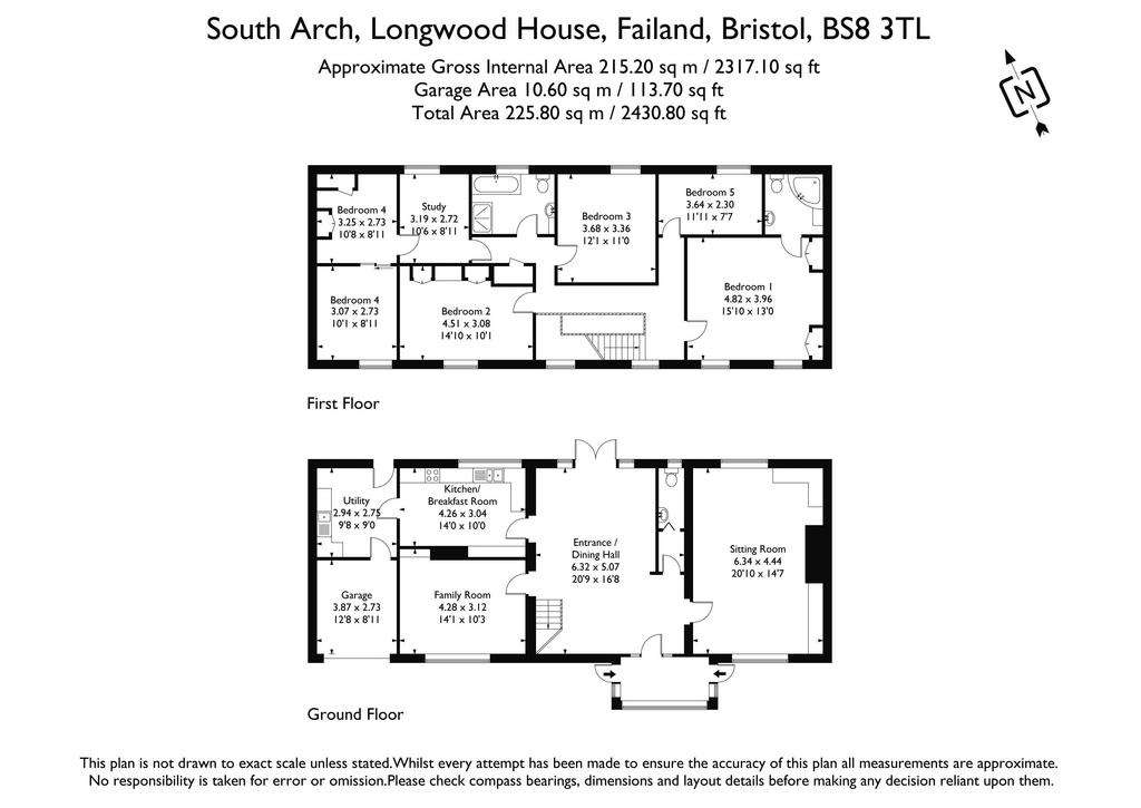 5 bedroom terraced house for sale - floorplan