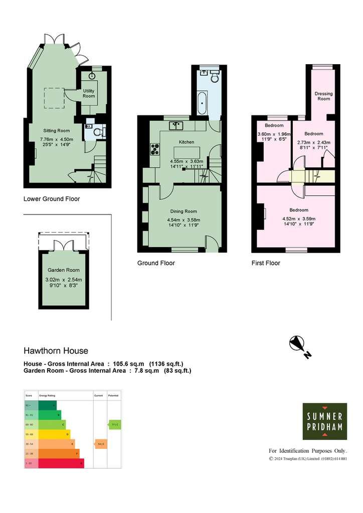 3 bedroom town house for sale - floorplan