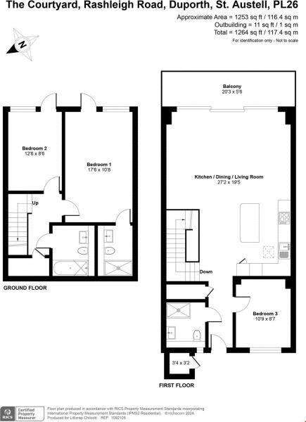 3 bedroom semi-detached house for sale - floorplan