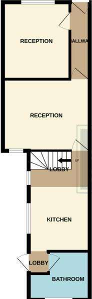 3 bedroom terraced house for sale - floorplan