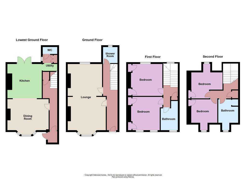 4 bedroom semi-detached house for sale - floorplan