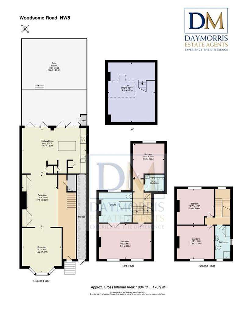 4 bedroom house to rent - floorplan