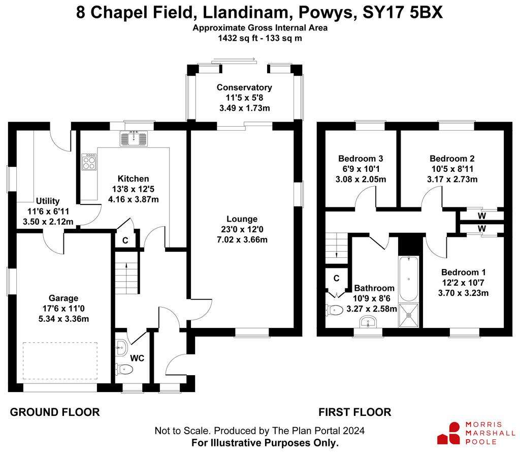 3 bedroom detached house for sale - floorplan