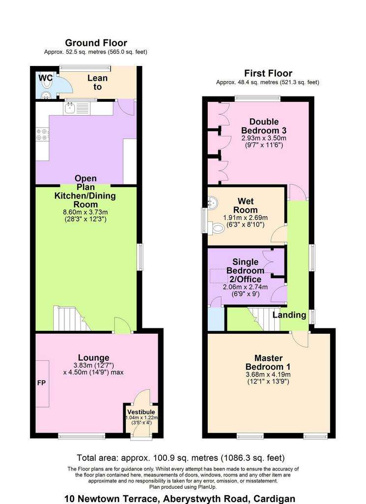 3 bedroom terraced house for sale - floorplan