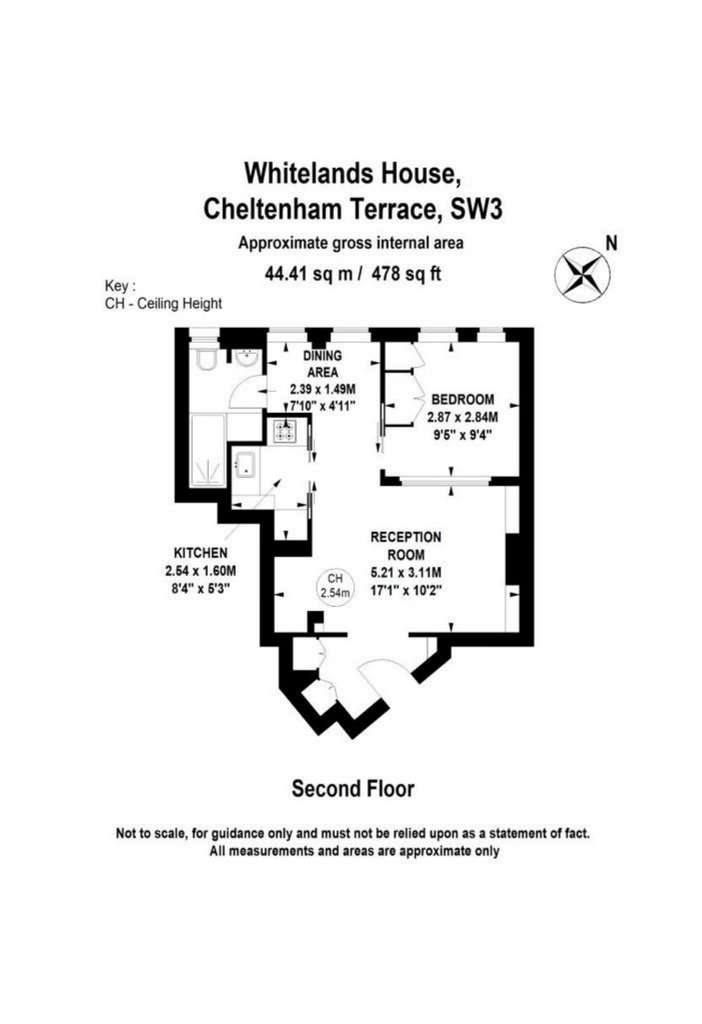 1 bedroom flat to rent - floorplan