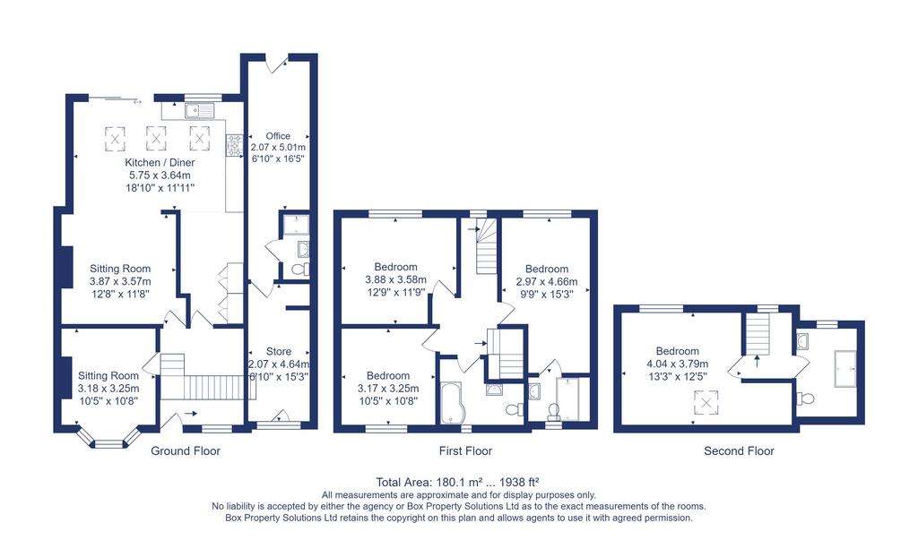 4 bedroom semi-detached house for sale - floorplan