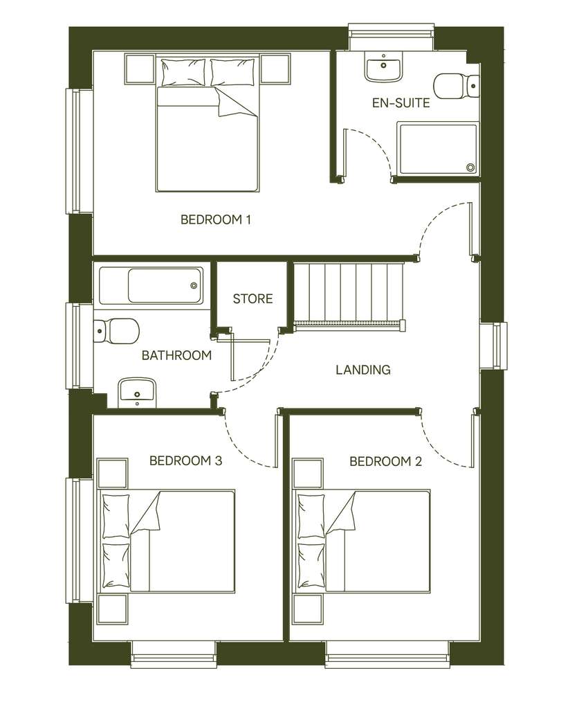 3 bedroom detached house for sale - floorplan