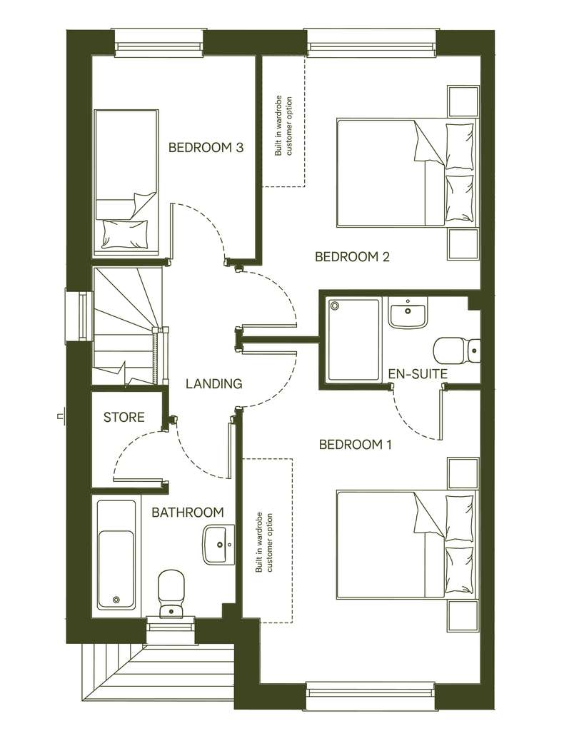 3 bedroom semi-detached house for sale - floorplan