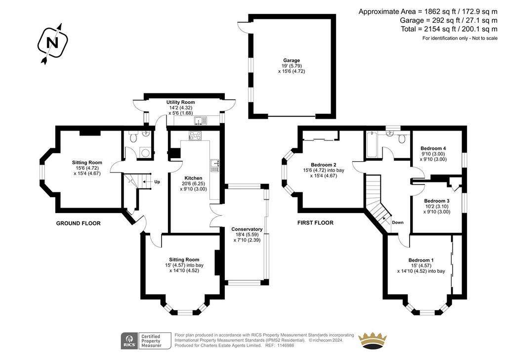 4 bedroom detached house for sale - floorplan