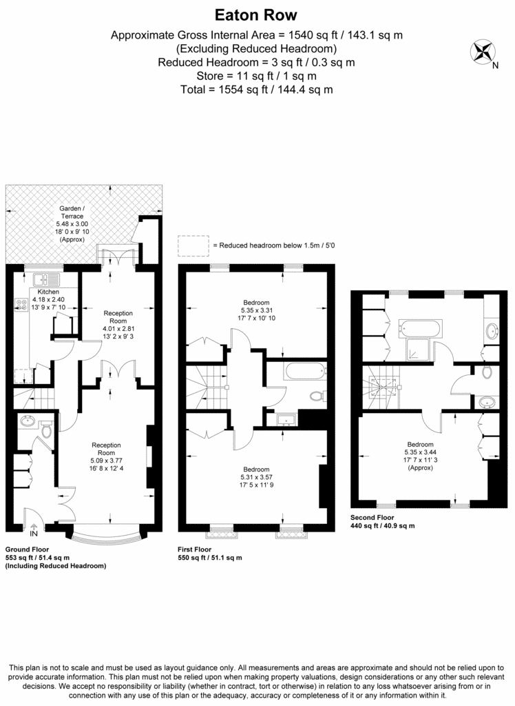 3 bedroom house for sale - floorplan