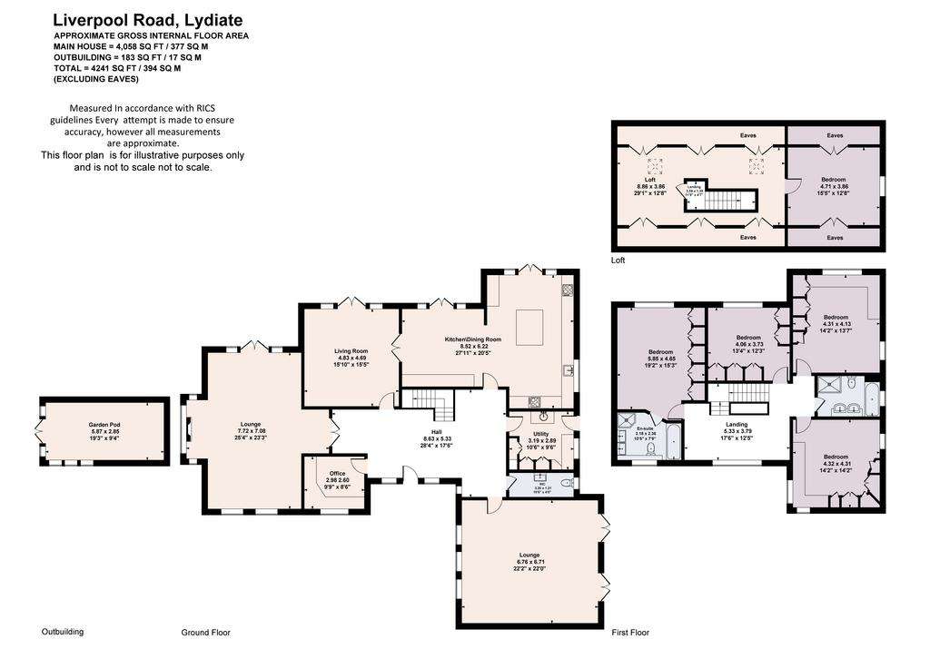 5 bedroom equestrian facility for sale - floorplan