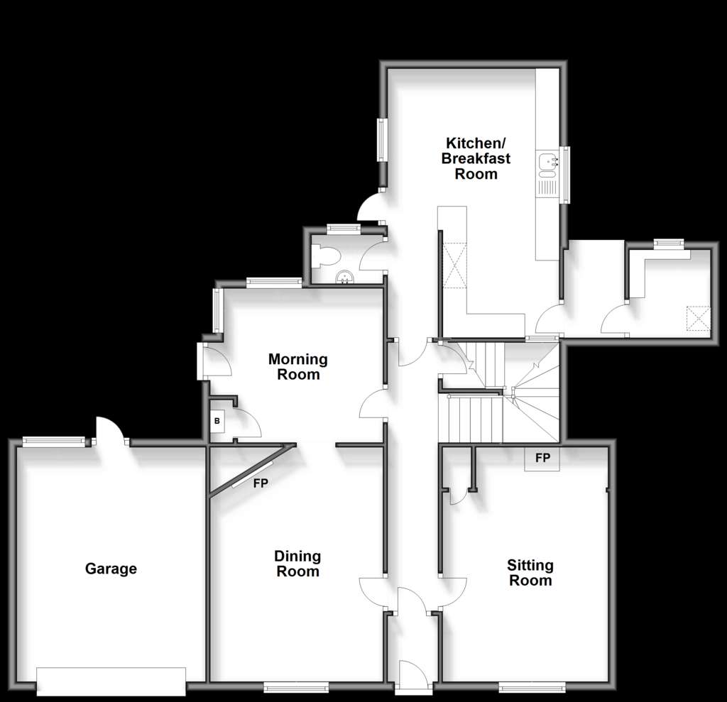 5 bedroom semi-detached house for sale - floorplan