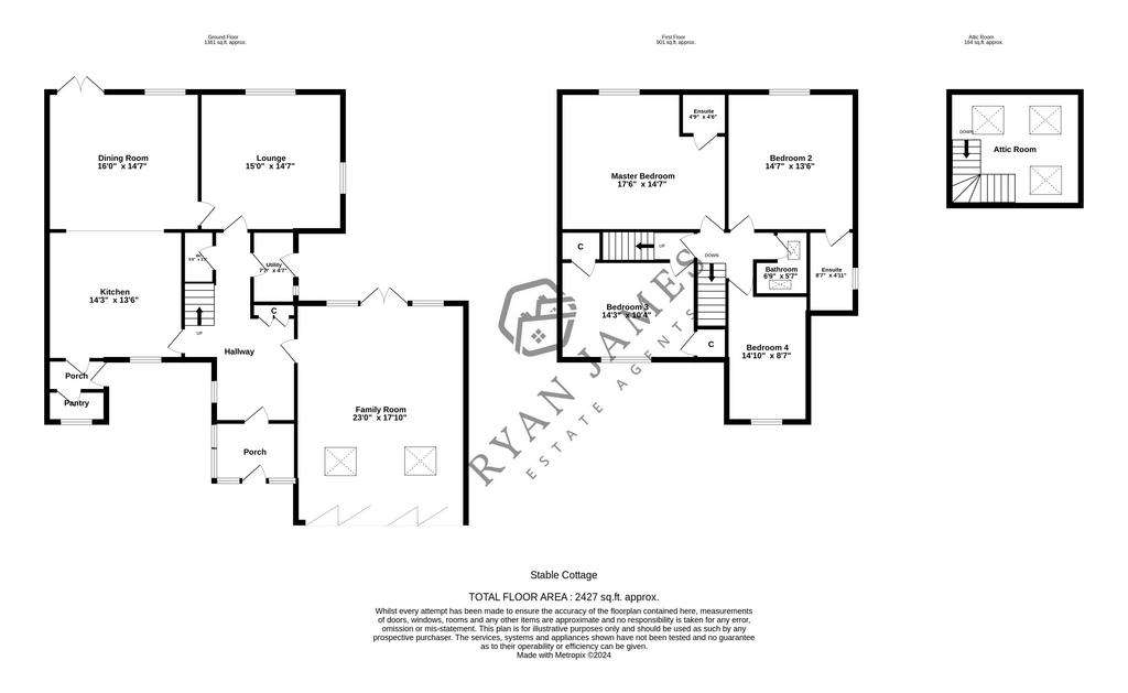 5 bedroom semi-detached house for sale - floorplan