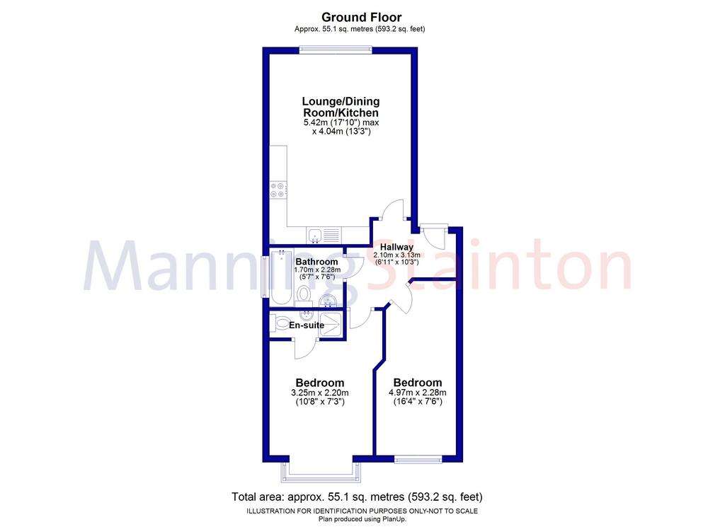 2 bedroom flat for sale - floorplan