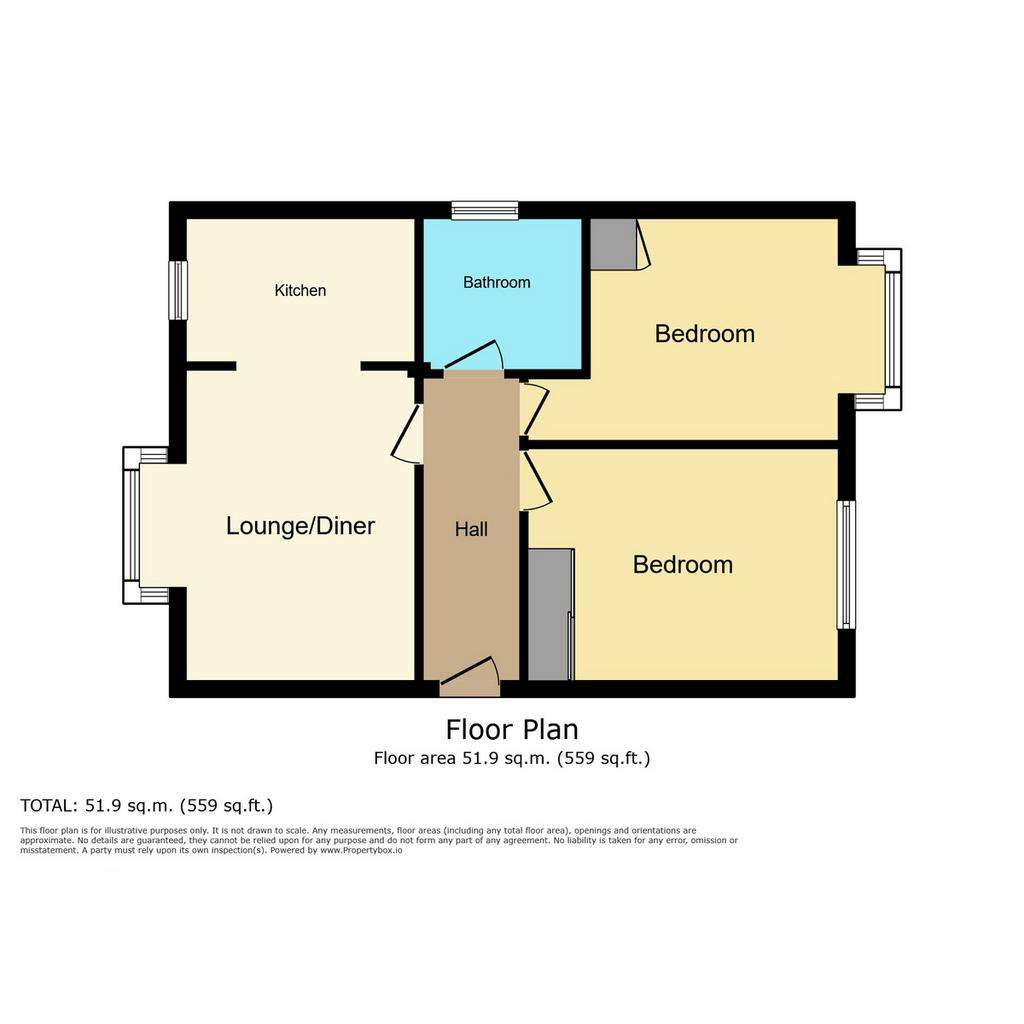 2 bedroom flat for sale - floorplan