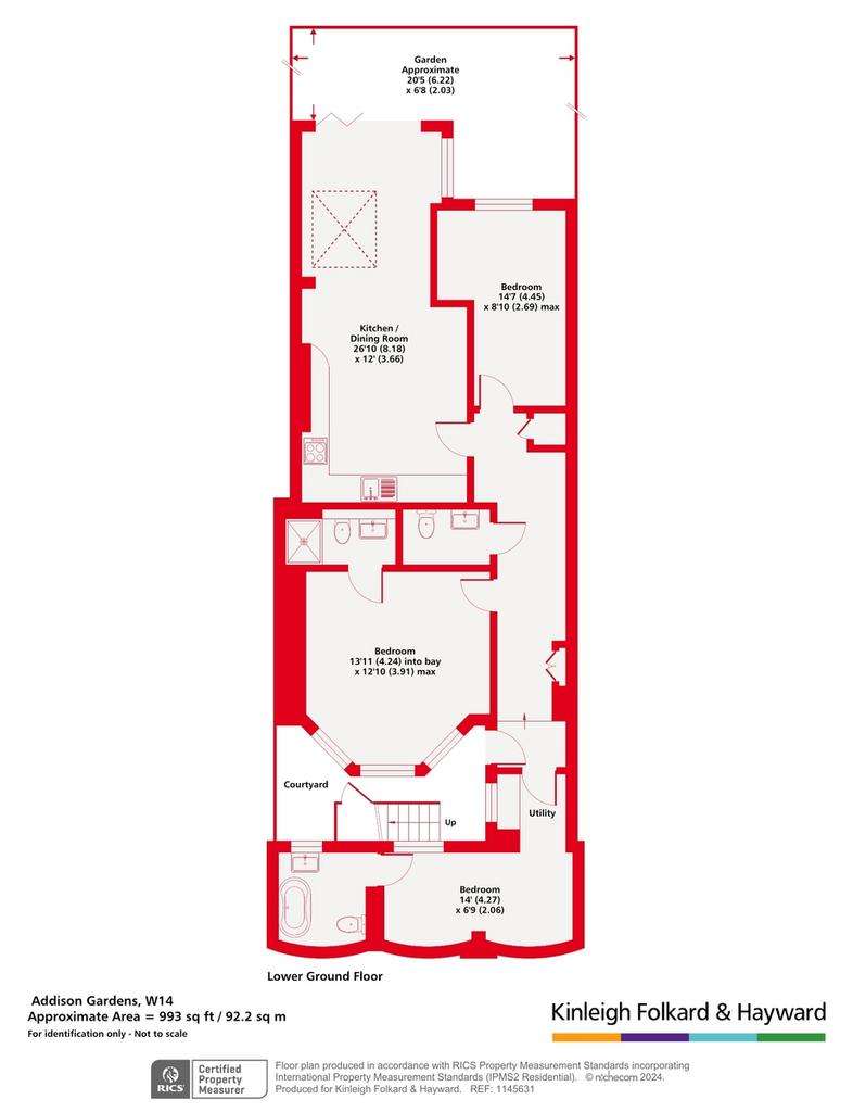 3 bedroom flat for sale - floorplan