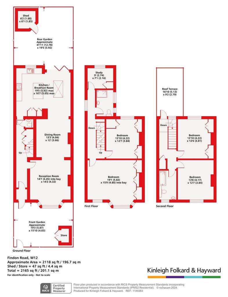 4 bedroom terraced house for sale - floorplan